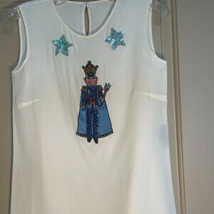 Beautiful sequined Dole Gabana silk shell